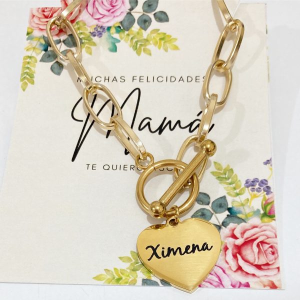 Cadena de Aluminio con Corazón de acero personalizado