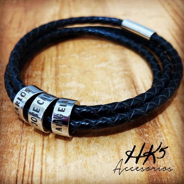 Pulsera de aros personalizados